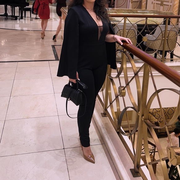 BEBE BLACK JUMPSUIT WORN ONLY ONCE - Picture 6 of 6